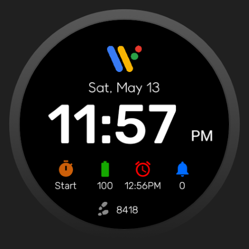 Pixel Simple Plus Watch Face