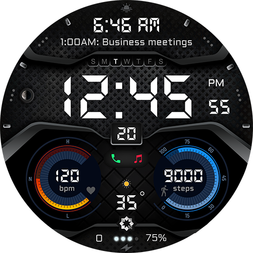 A470 Car Dashboard Watch Face