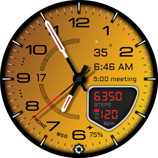 D355 Ferrari Car Watch Face
