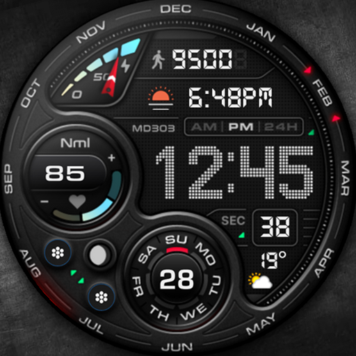 MD304 Digital watch face