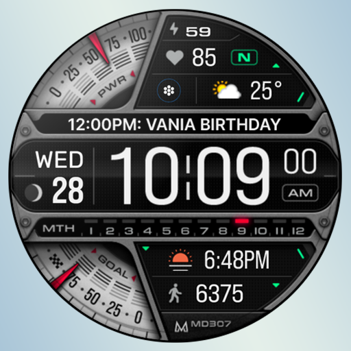 MD307 Digital Watch Face