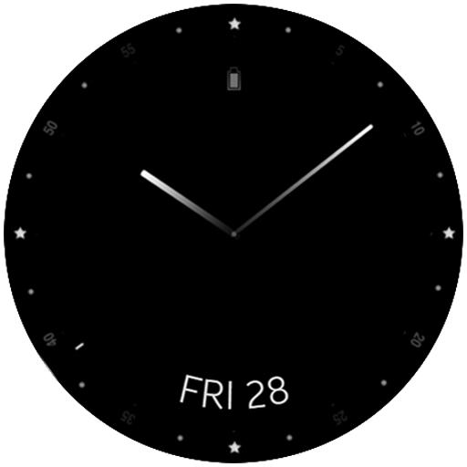 Minimal Black v20 Watch Face